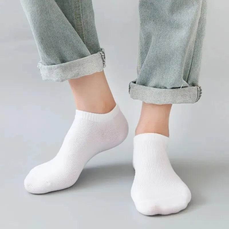 5 Pairs Mens Socks Breathable Short Socks
