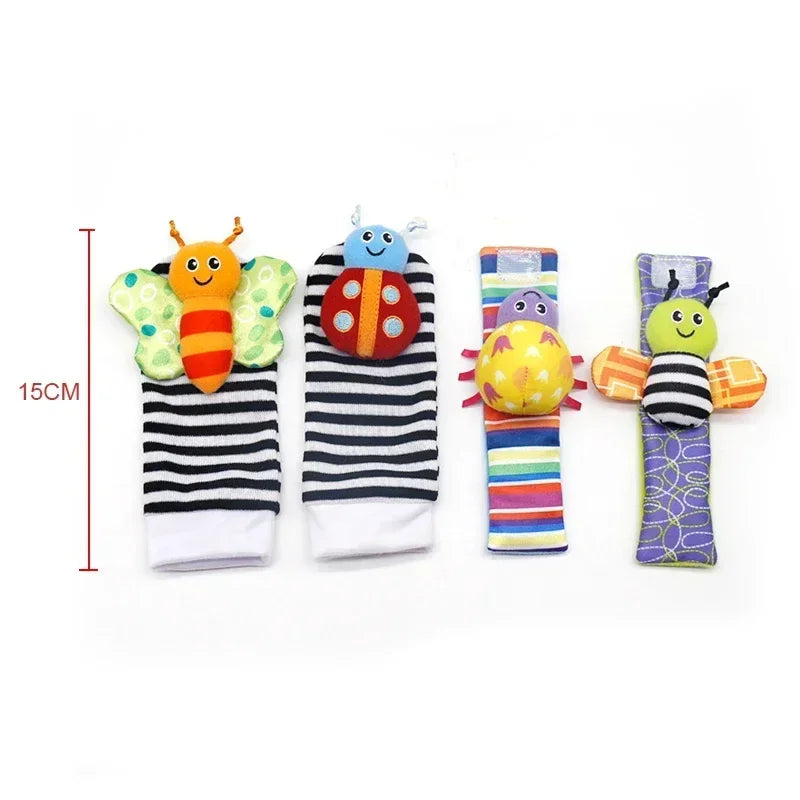 4Pcs Baby Toy 0-12 Months Baby Rattles Toys