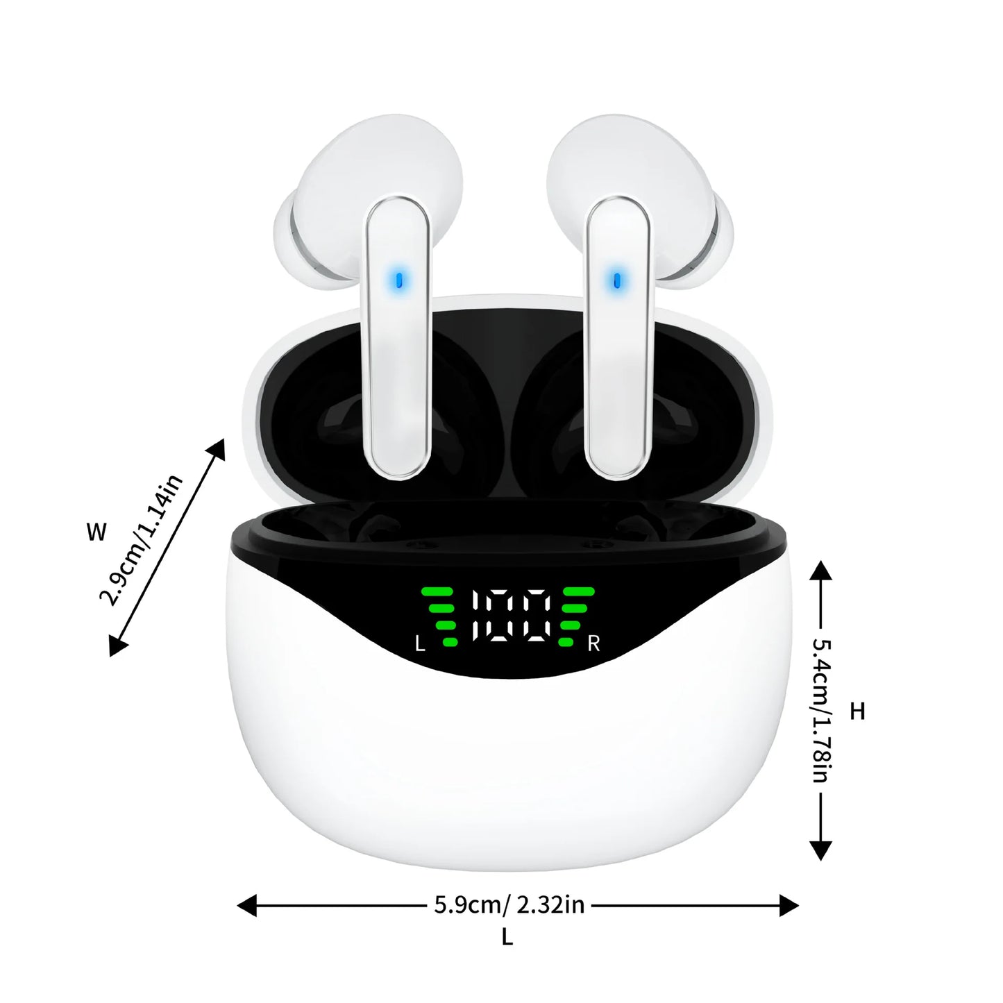 Wireless Bluetooth Earphone Lightweight Power Display Long Battery Life