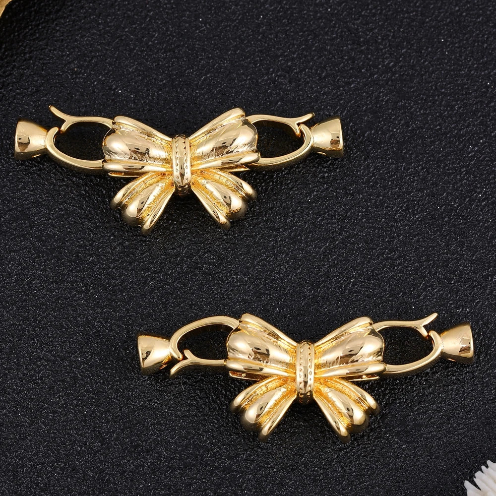 18K Gold Silver Plated Connector Fasteners Lock Closure Clasps Accessories