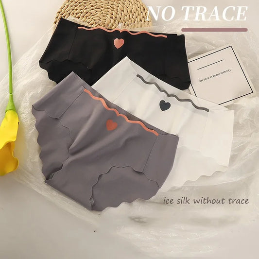 3PCS/Lot Sexy Ice Silk Panties Women