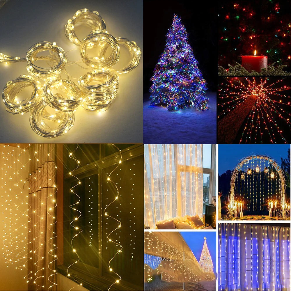 3M USB LED Fairy String Curtain Lights