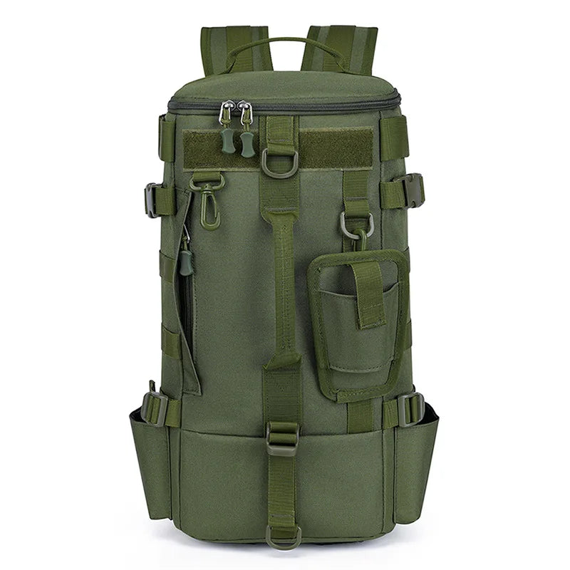 Tactical Fishing Backpack Tackle Bag with Rod Holders Fish Equipment Storage