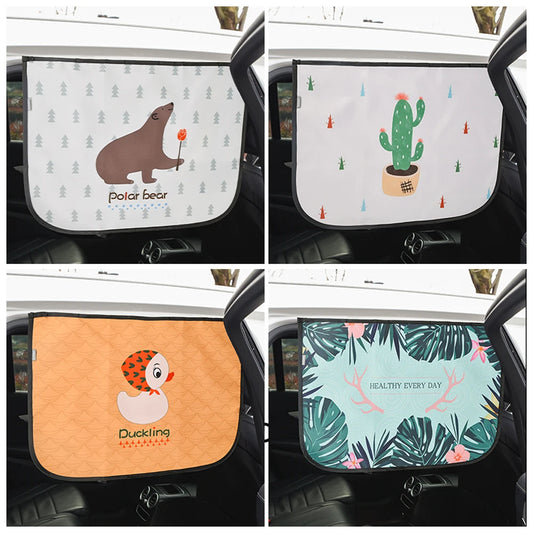 Universal Car Sun Shade Cover Magnetic UV Protection