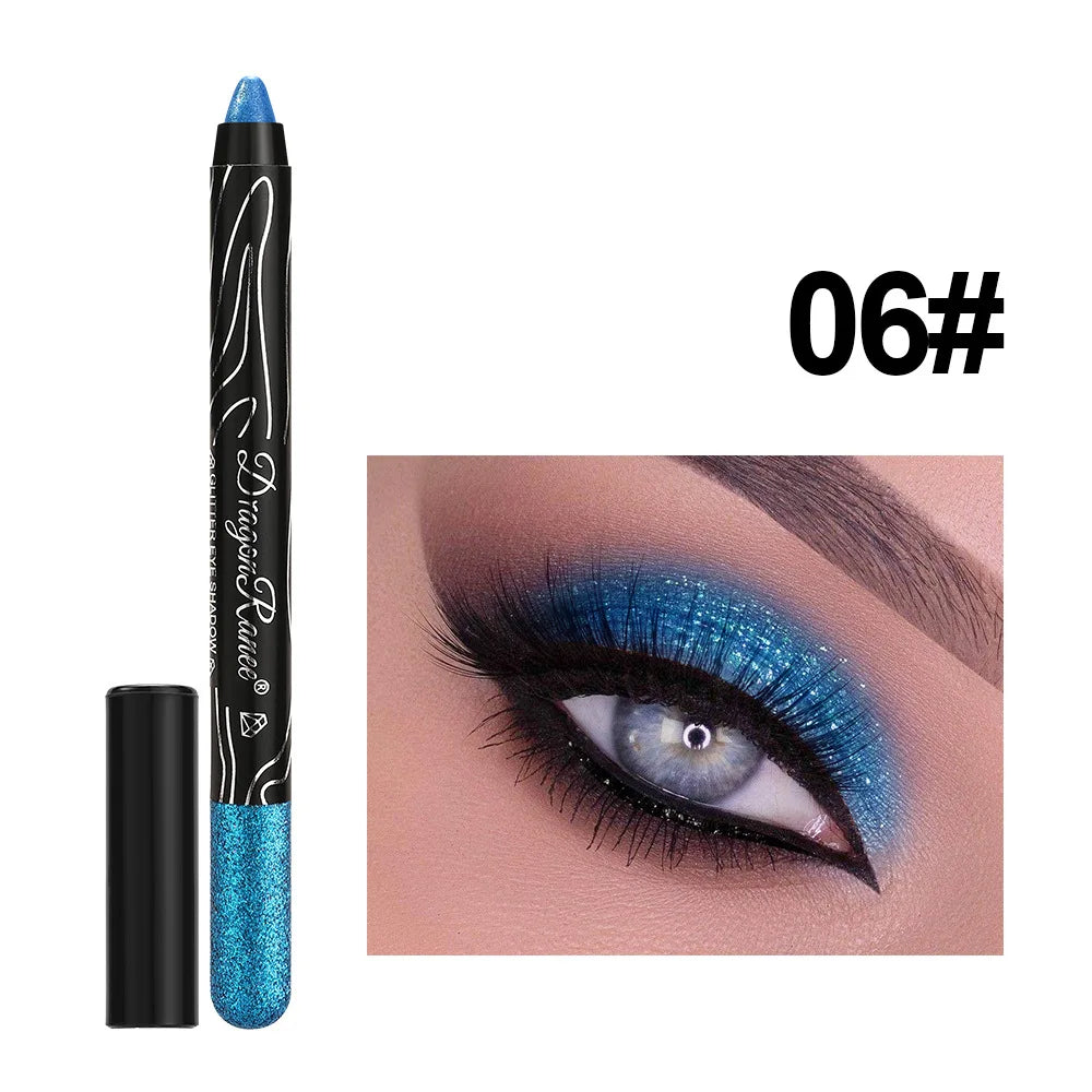 1Pc Metallic Purple Eyeshadow Pencil Glitter Silkworm Liner Pen