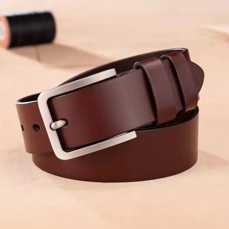 Men's Vintage Casual Belt Black Pin Buckle