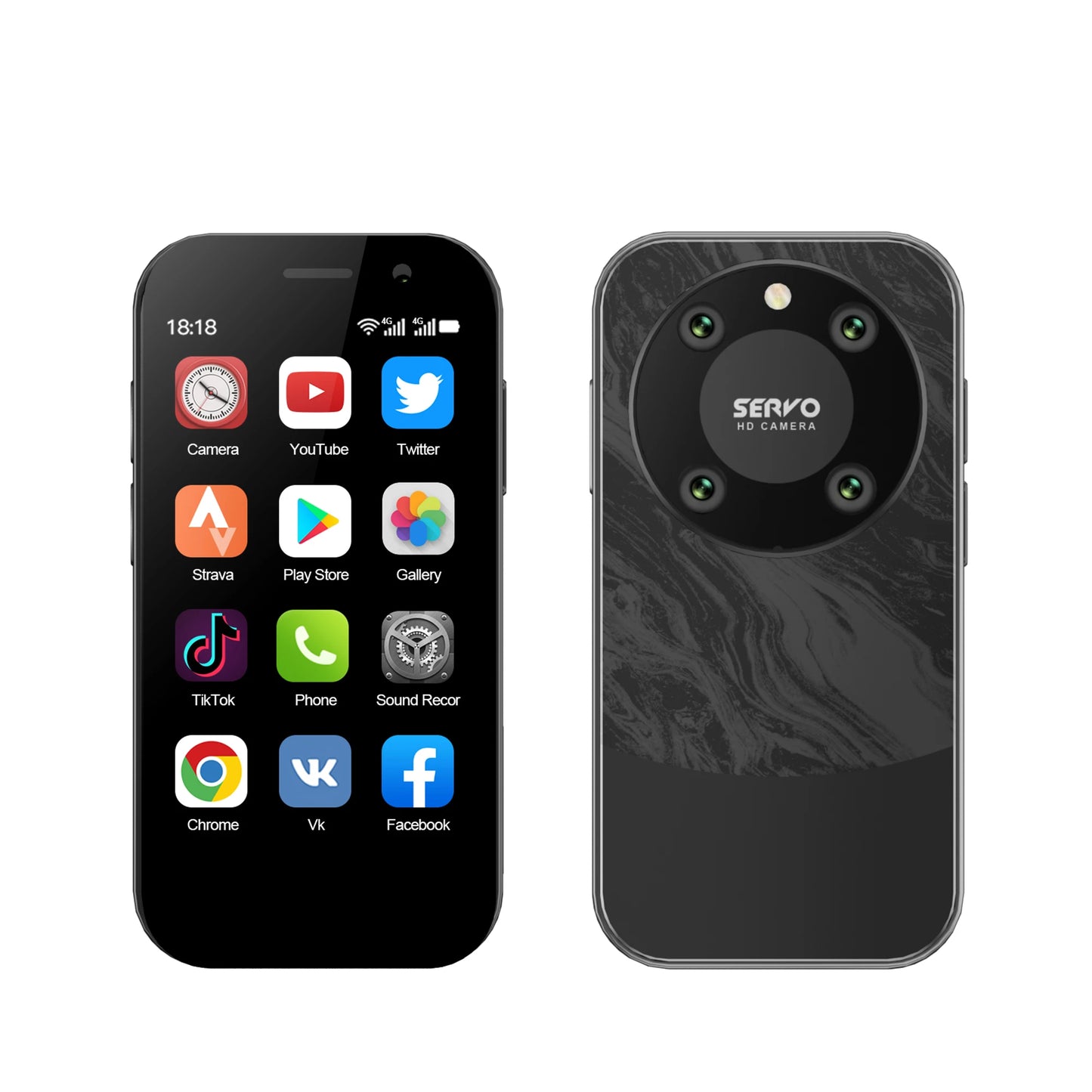 SERVO KING 9000 3.0" HD Display Small Smartphone Android 10.0 Network 4G