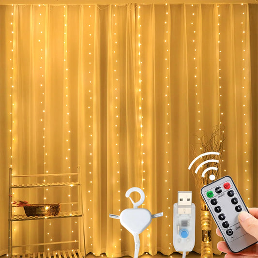 3M USB LED Fairy String Curtain Lights