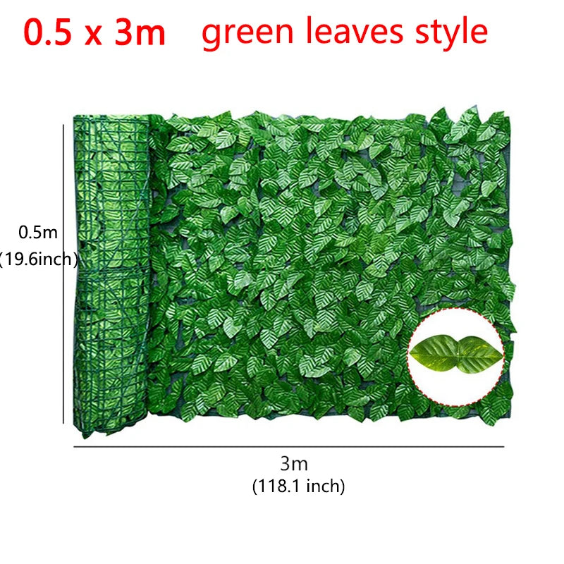 Artificial Leaf Privacy Fence Roll Wall Landscaping Fence Privacy Fence