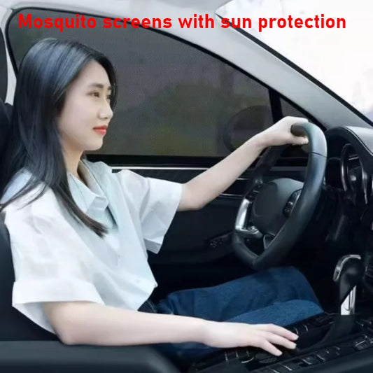 Car side shade window mosquito curtain outdoor camping