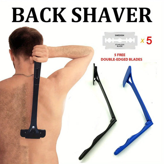 Long Handle Folding Shaver for Men Body Back Hair Trimmer