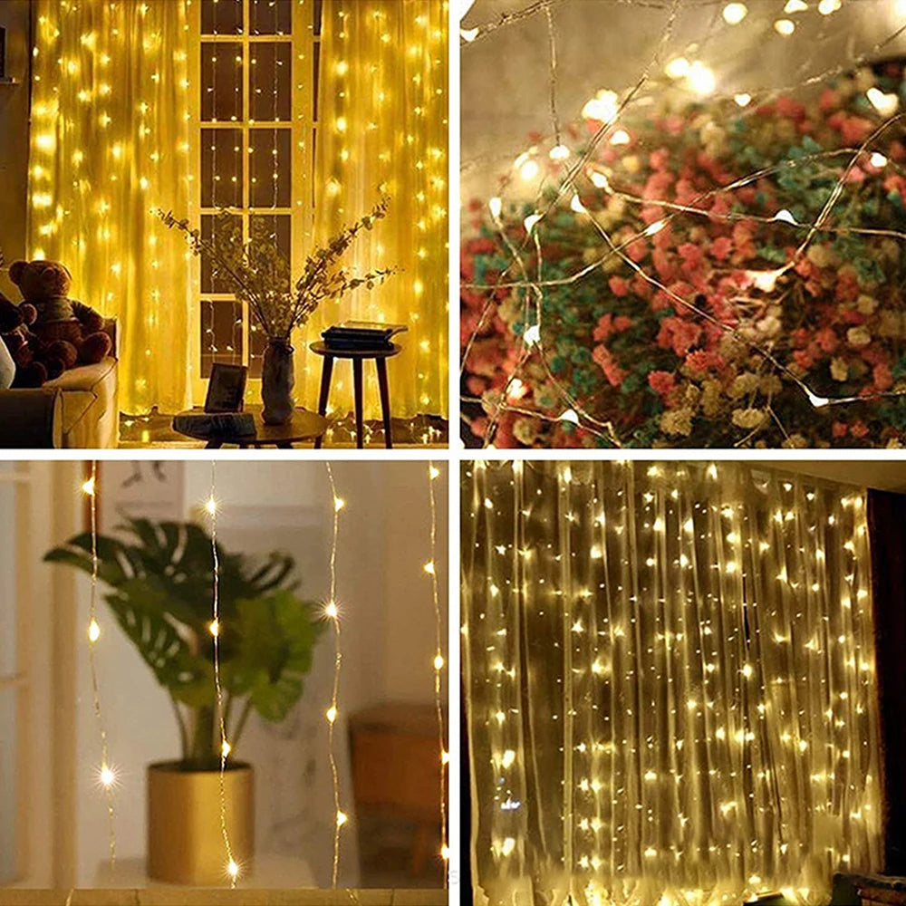 3M USB LED Fairy String Curtain Lights