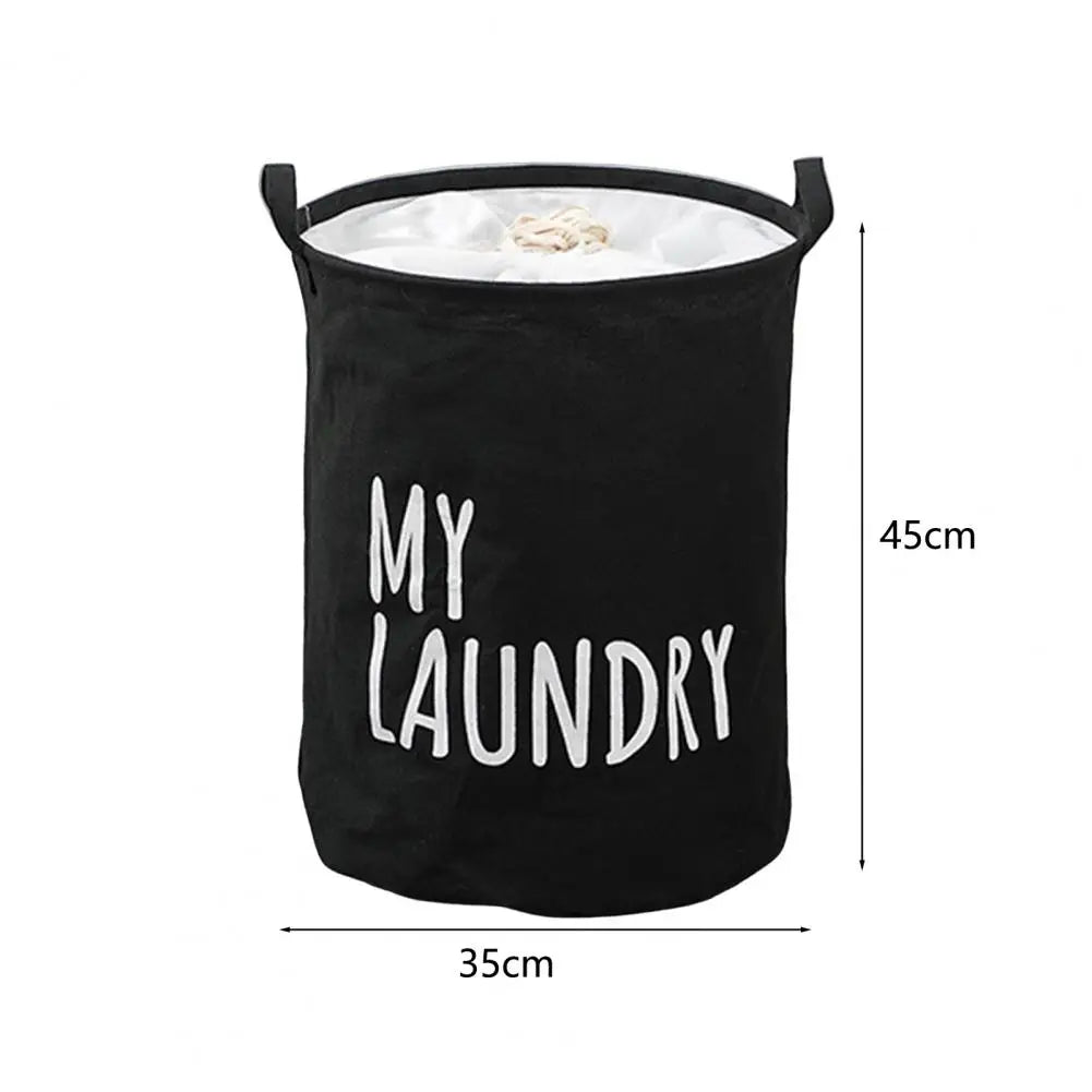 Clothes Basket Durable Sundries Toys Bag Round Laundry Basket