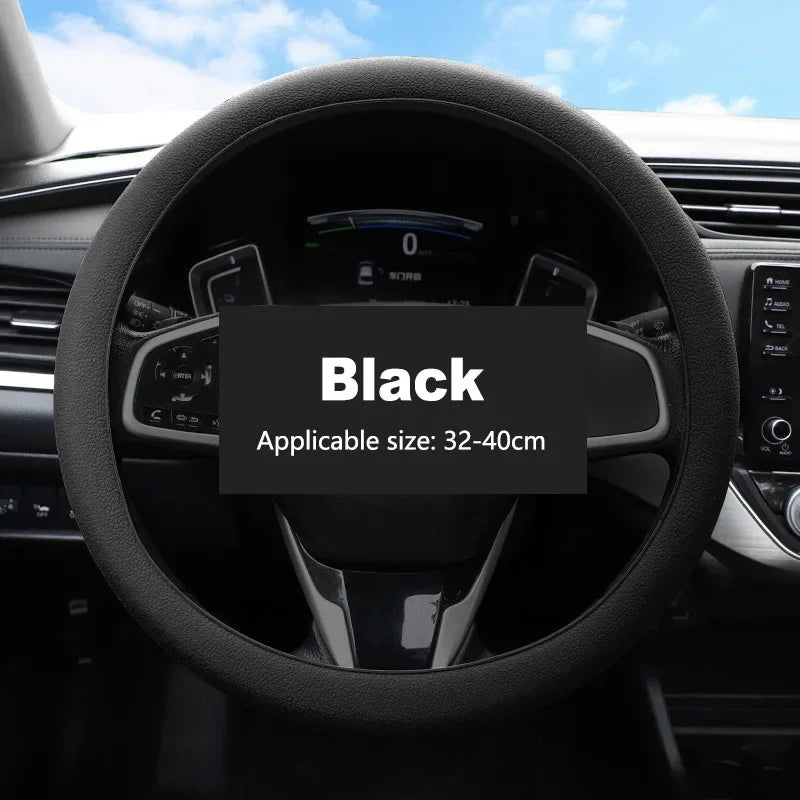 Car Silicone Steering Wheel Cover Summer Universal Elastic Glove Cover