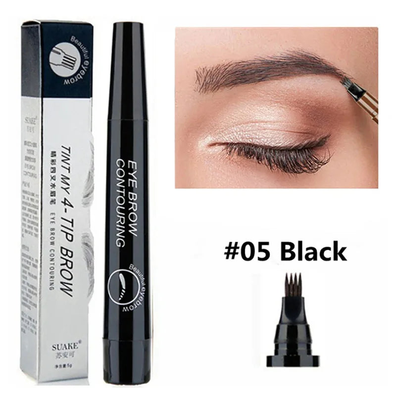 Waterproof Liquid Eyebrow Pen Makeup Long Lasting Cosmetic Microblade Brow Pencil