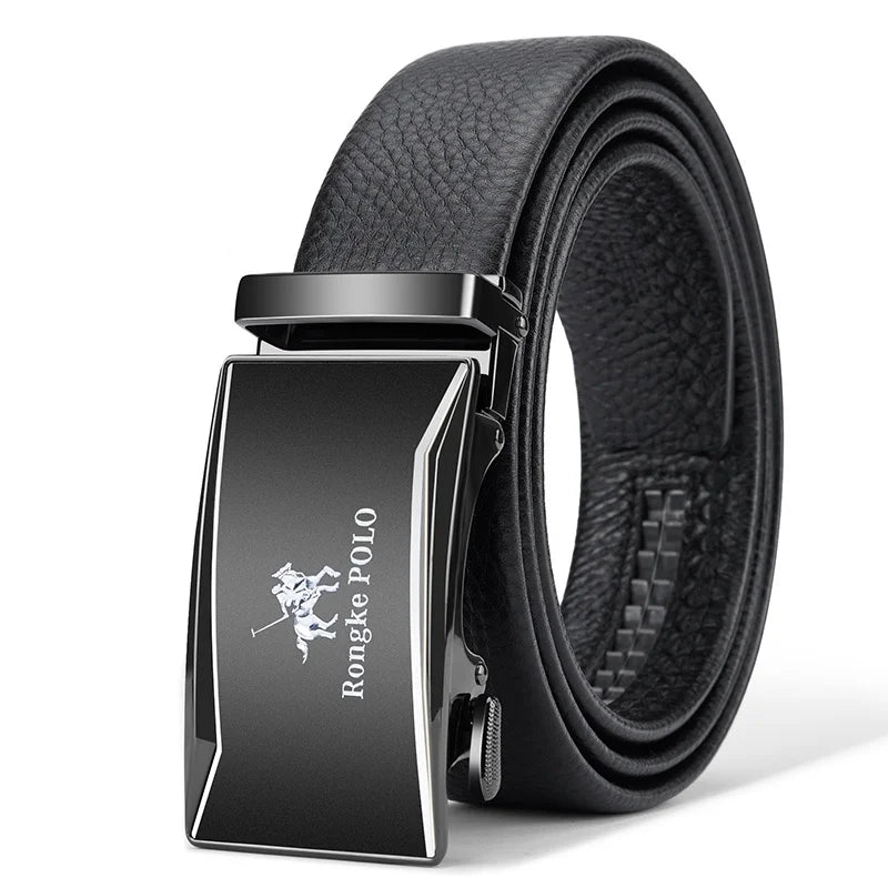 Alloy buckle Men Belt Genuine Leather