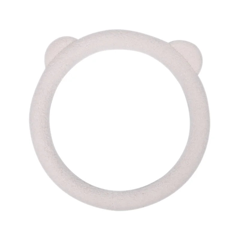 New Winter Warm Soft Plush Cartoon Bear Ear Car Interior Accessories 38cm Car Steering Wheel Cover Handble Cover