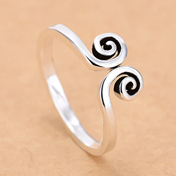 Hot 925 Sterling Silver Ring AAA Zircon Adjustable Simplicity Fashion Exquisite Women Jewelry