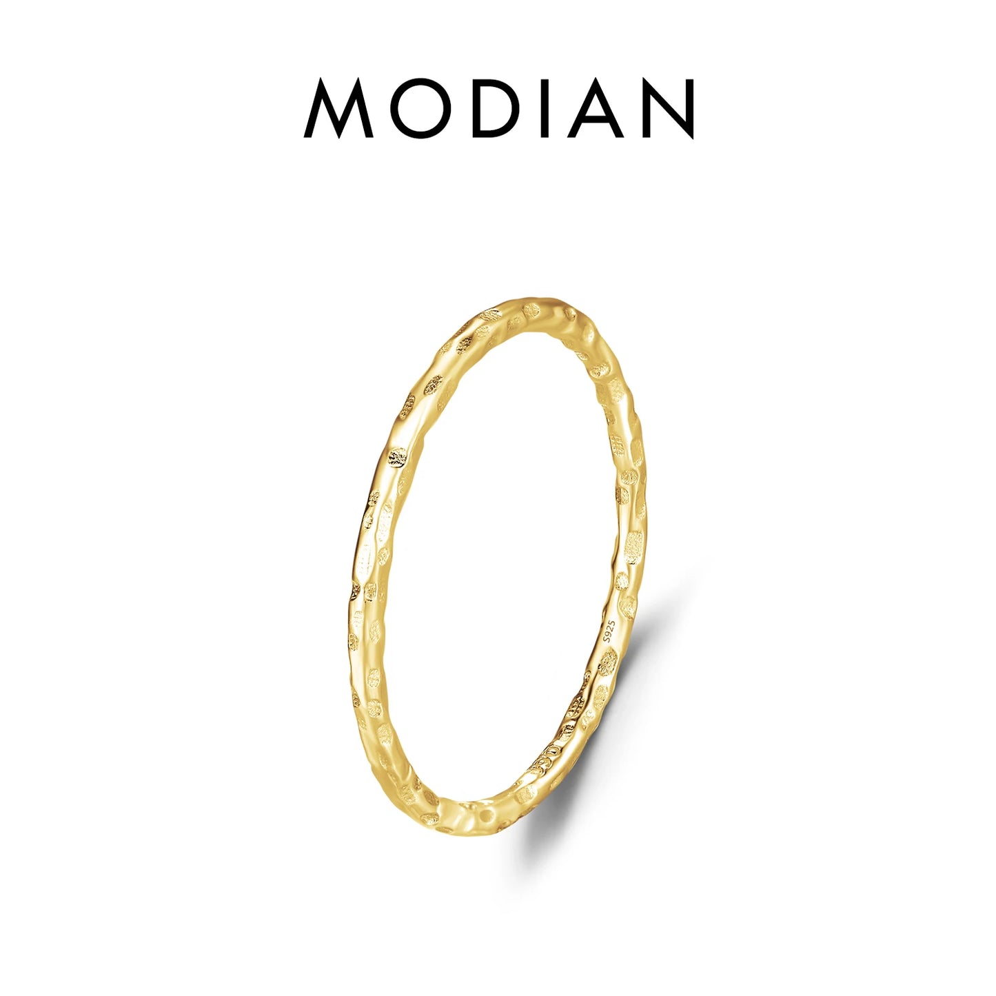 925 Sterling Silver Simple Fashion Stackable Ring Classic Wave Geometric Exquisite Finger Rings