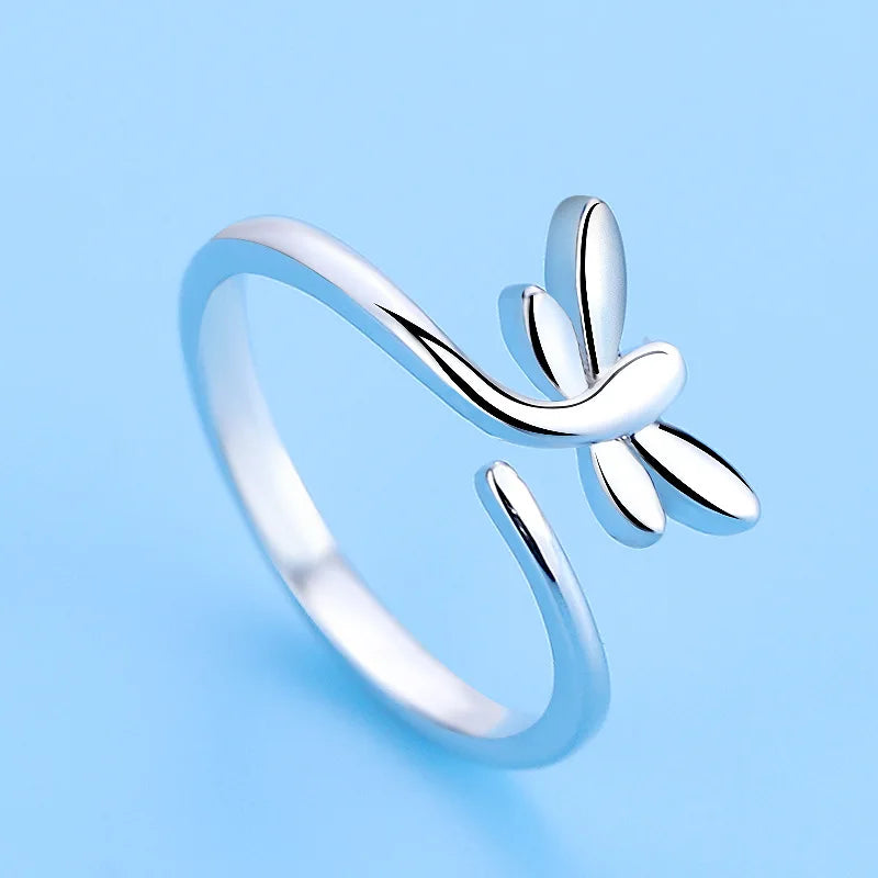 Hot 925 Sterling Silver Ring AAA Zircon Adjustable Simplicity Fashion Exquisite Women Jewelry