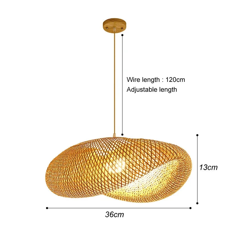 Bamboo Hanging Lamp Pendant Ceiling Light