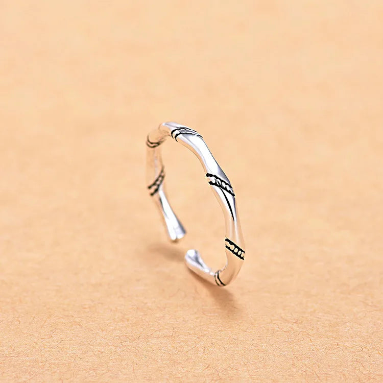 Hot 925 Sterling Silver Ring AAA Zircon Adjustable Simplicity Fashion Exquisite Women Jewelry