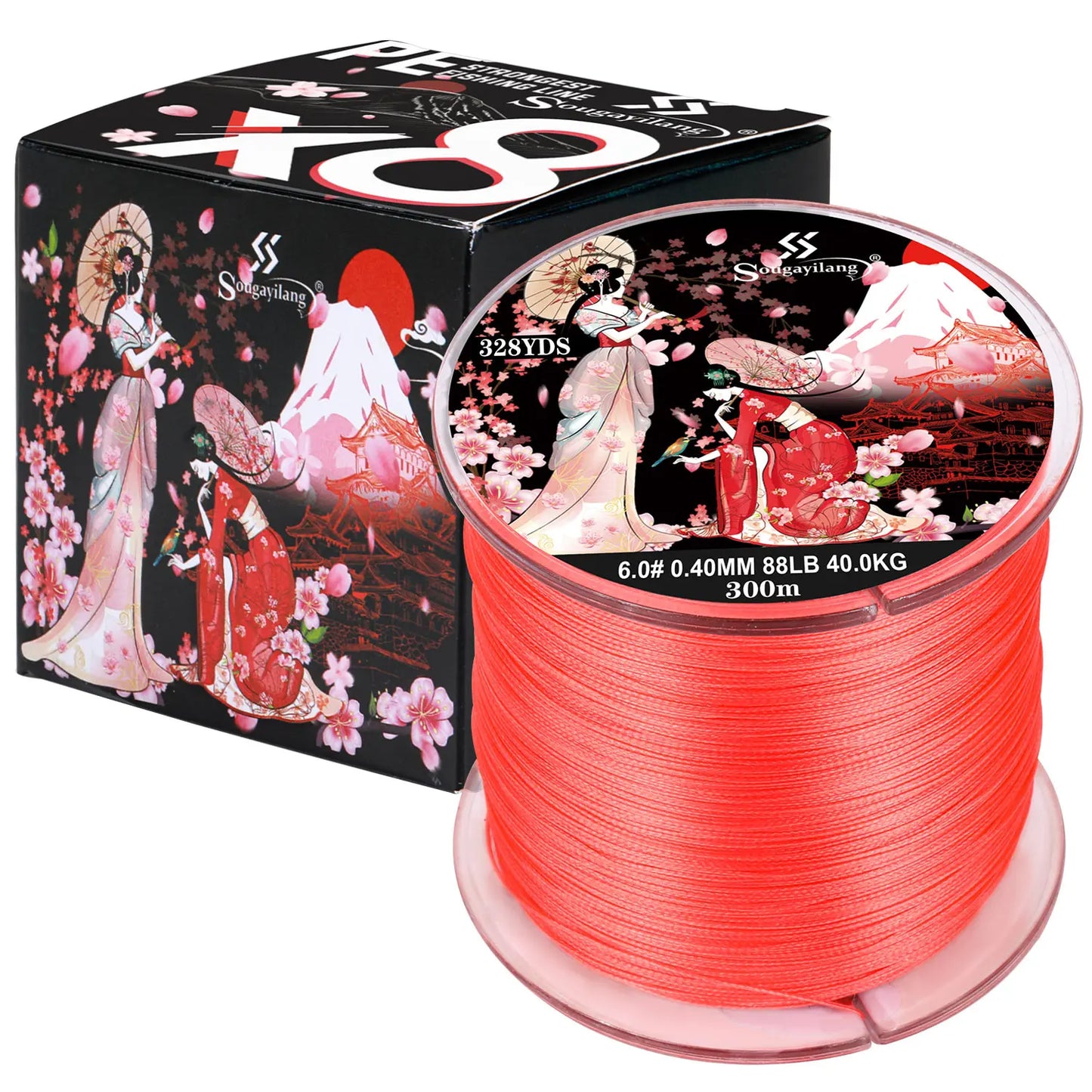 Sougayilang 8 Strands Braided Fishing Line 100M 300M