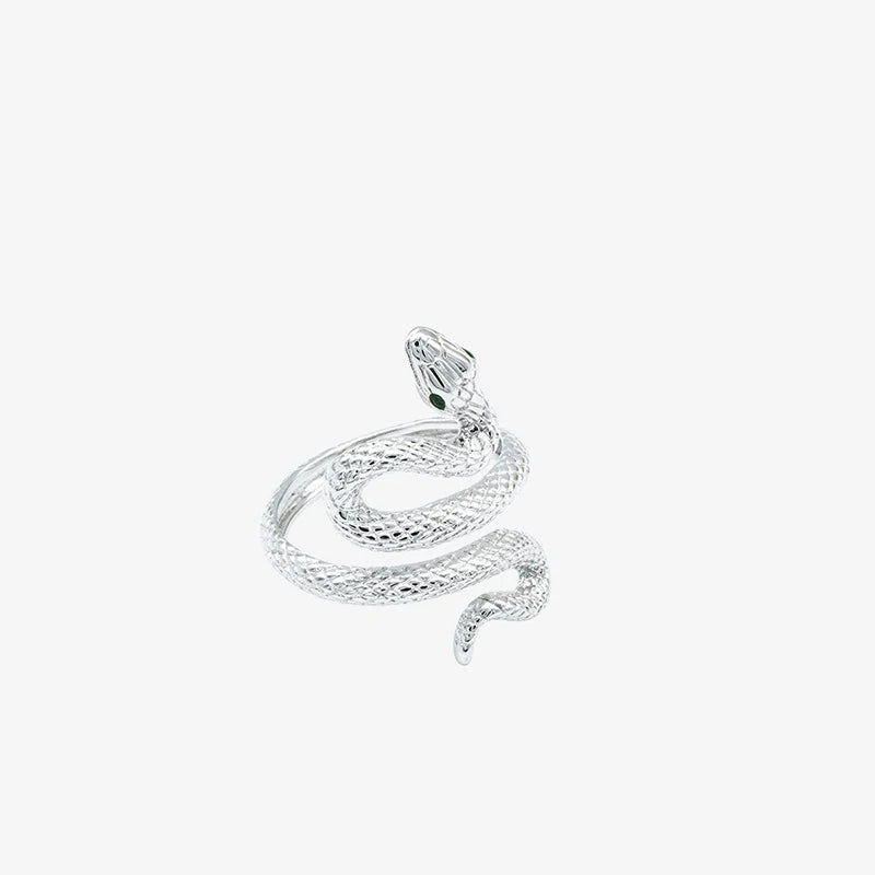 Fashion 925 Sterling Silver Snake Ring High Quality Personality Charming Ring