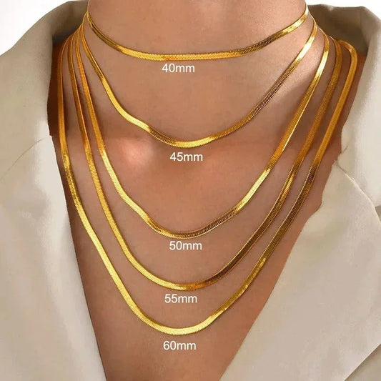 316L Gold Color Stainless Steel Snake Chain
