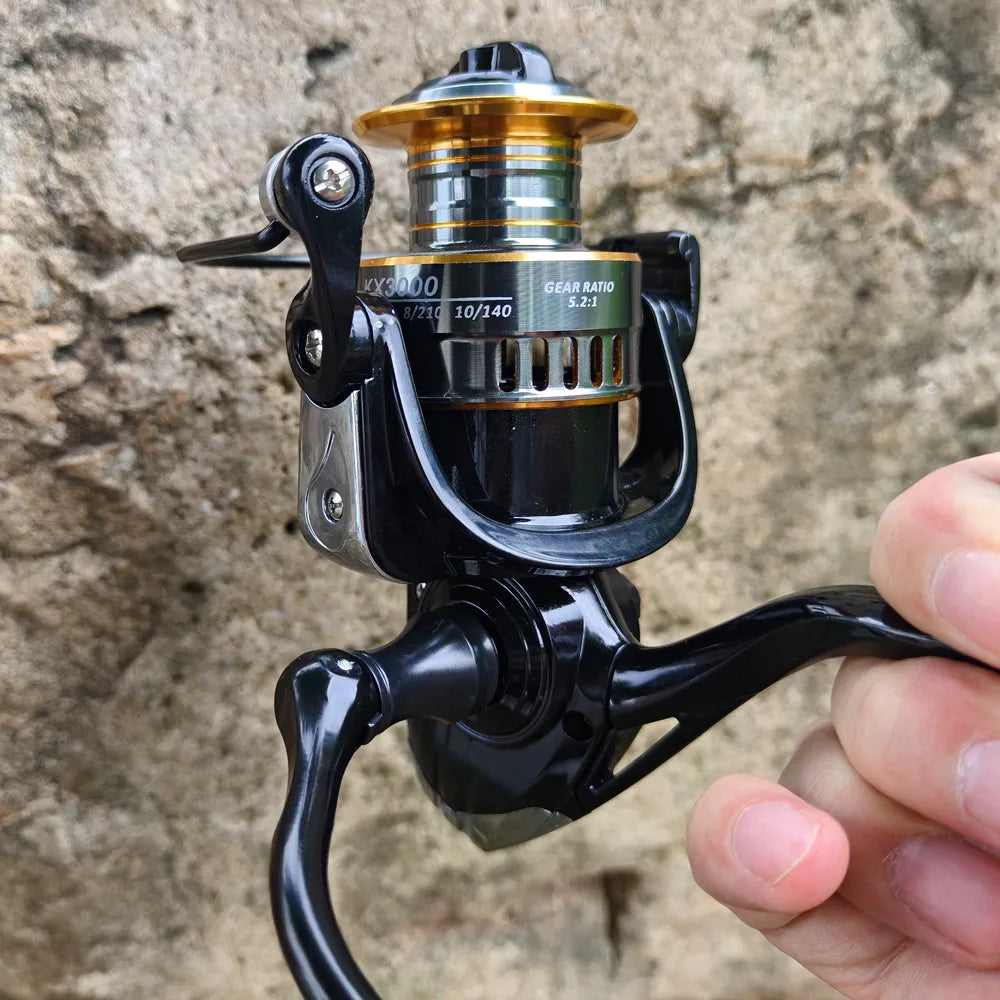 Professional Spinning Reel Ultra Light 1000~7000 5.2:1 Gear Ratio