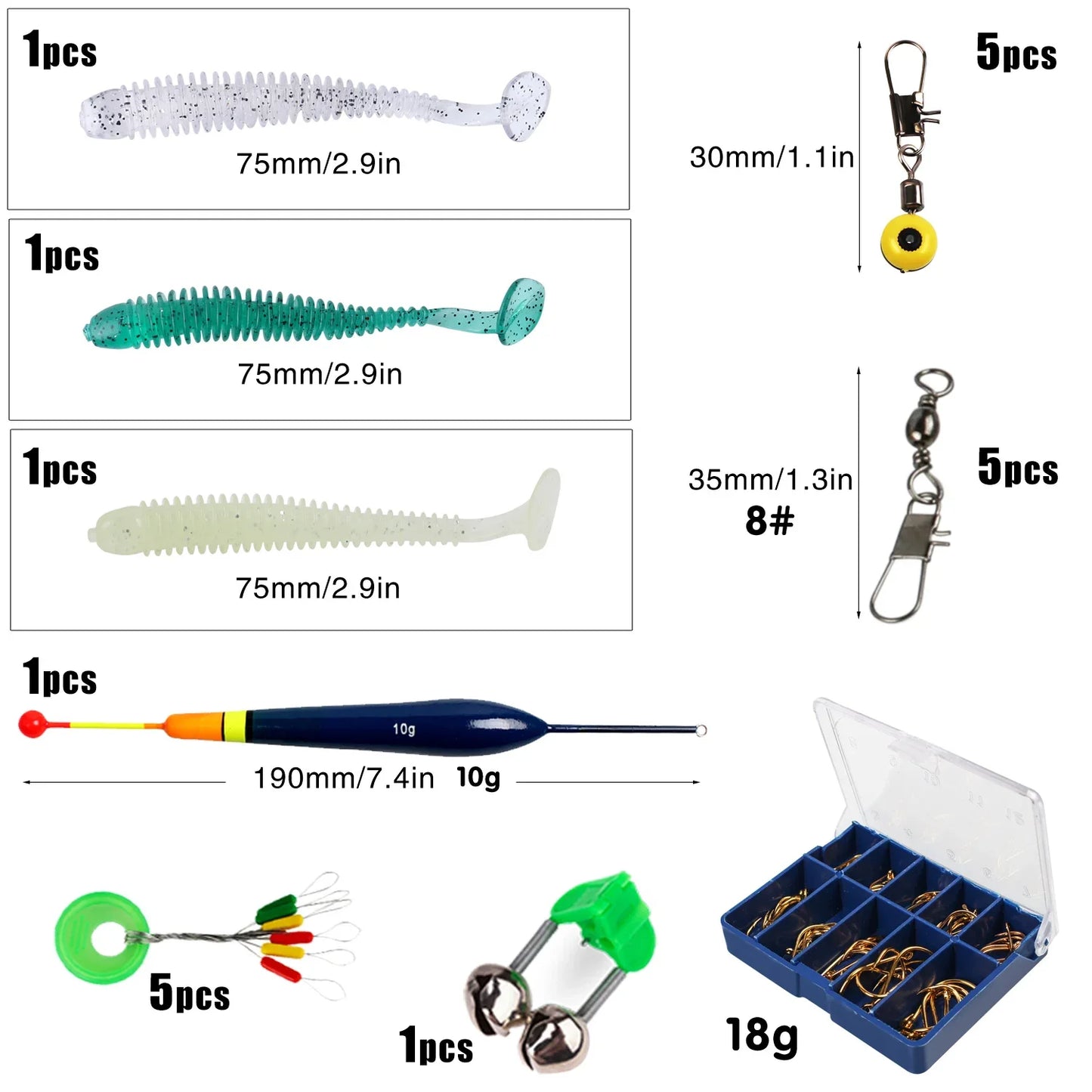 Fishing Rod and Reel Combo 5Section Fishing Rod and 7.2:1 Gear