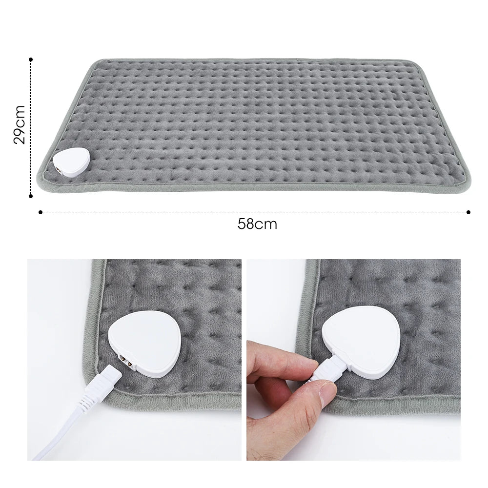 Electric Heating Pad Blanket Thermal Shoulder Abdomen Back Eliminate Fatigue