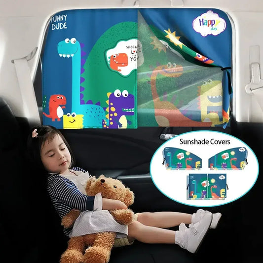 Magnetic Cartoon Car Curtain Car Side Gear Sunshade Car Side Window