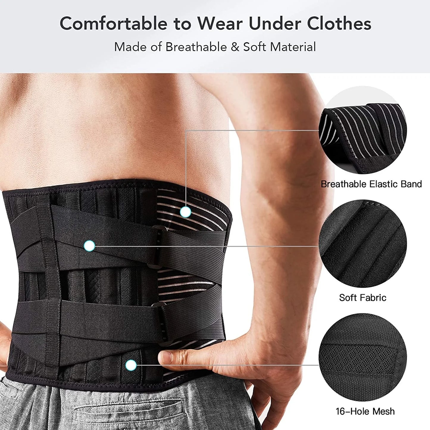 Adjustable Back Lumbar Support Belt
