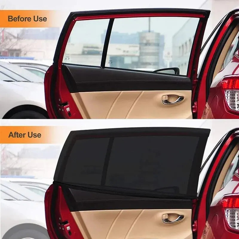 Car Sunshade Curtains Universal Side Window Shades SUV Curtains Protection Repellent Mosquito