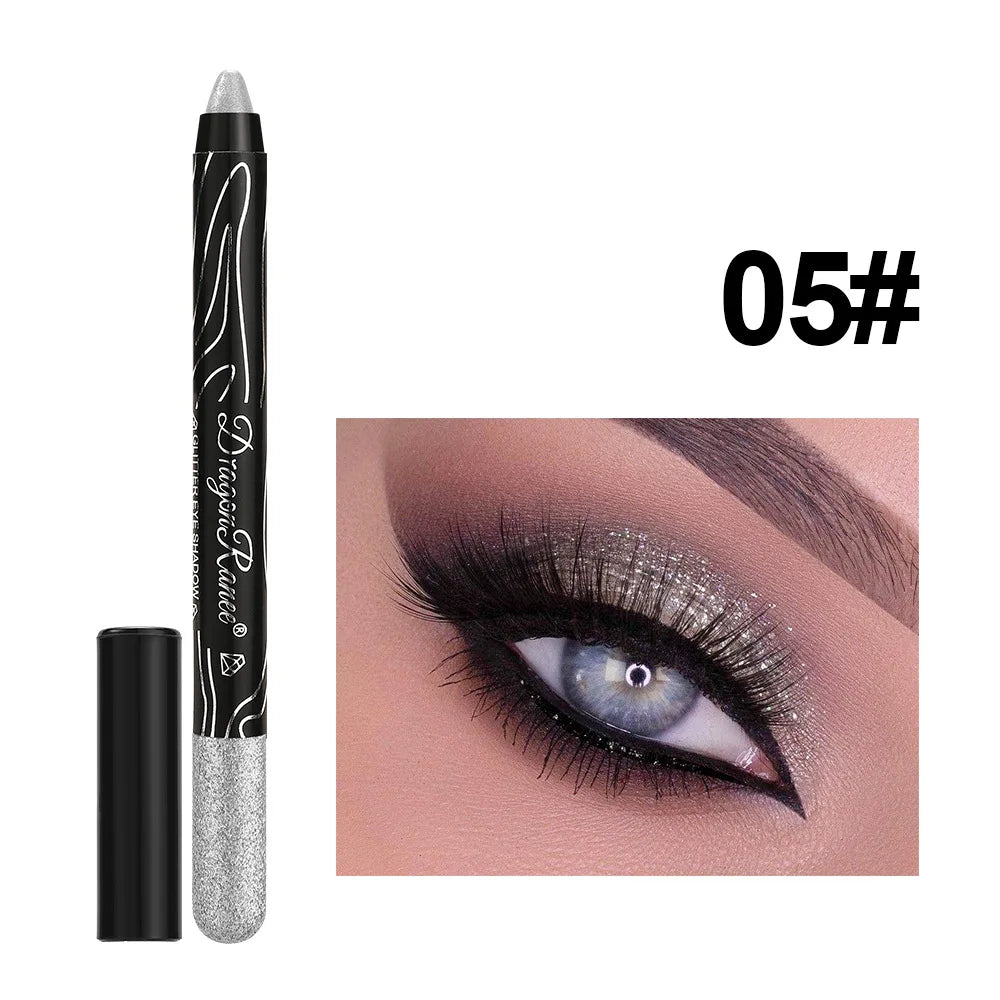 1Pc Metallic Purple Eyeshadow Pencil Glitter Silkworm Liner Pen