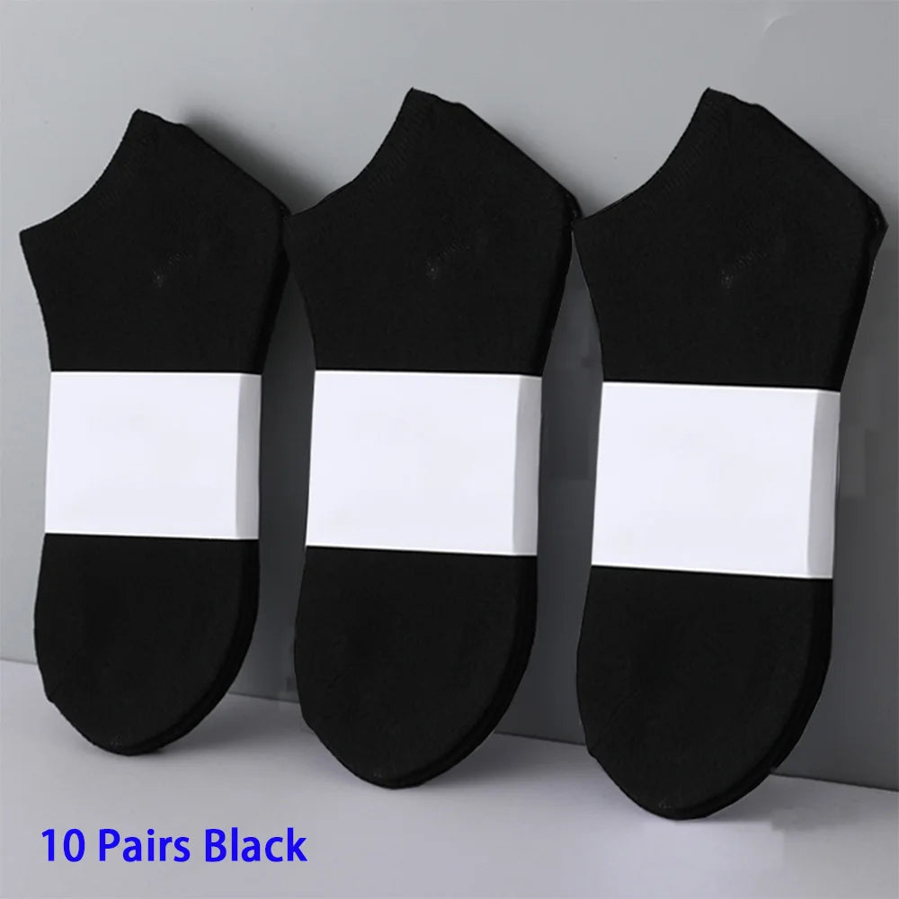 10 Pairs Men Socks Invisible Low Cut