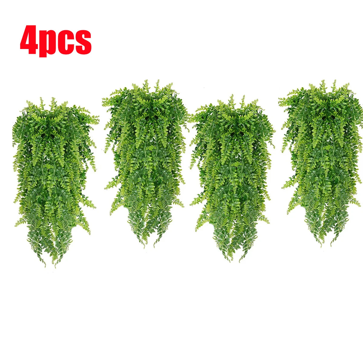 4pcs Persian Fern Leaves Artificial Plant Vine Home Garden Room Decor