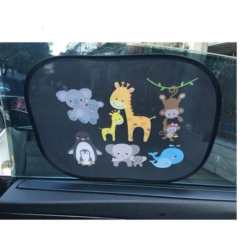 2PCS Car SunShade Side Window Cartoon Window for Children