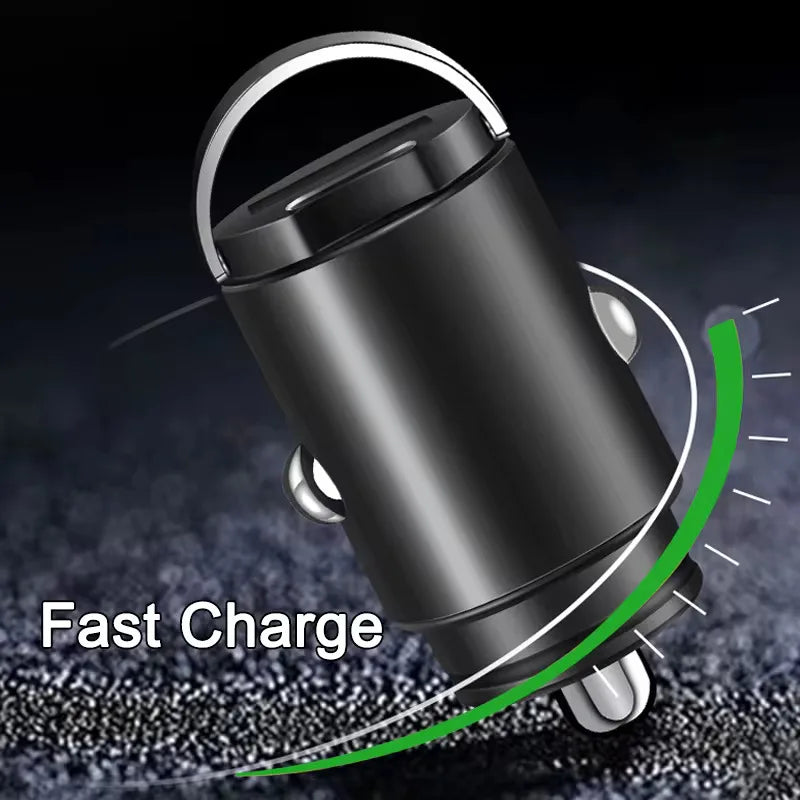 200W mini car charger fast charging for iPhone