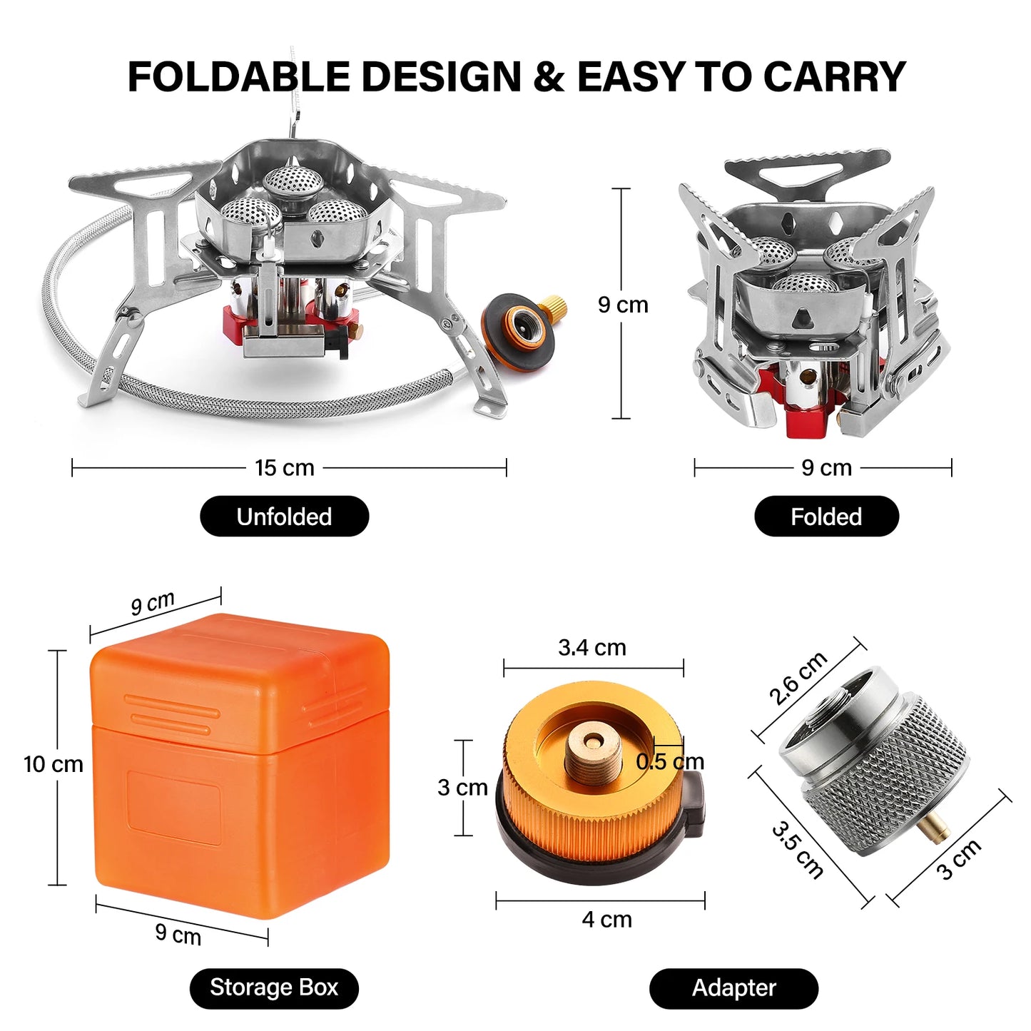 Outdoor Camping  Head Stove Portable Windproof Stove Camping Picnic