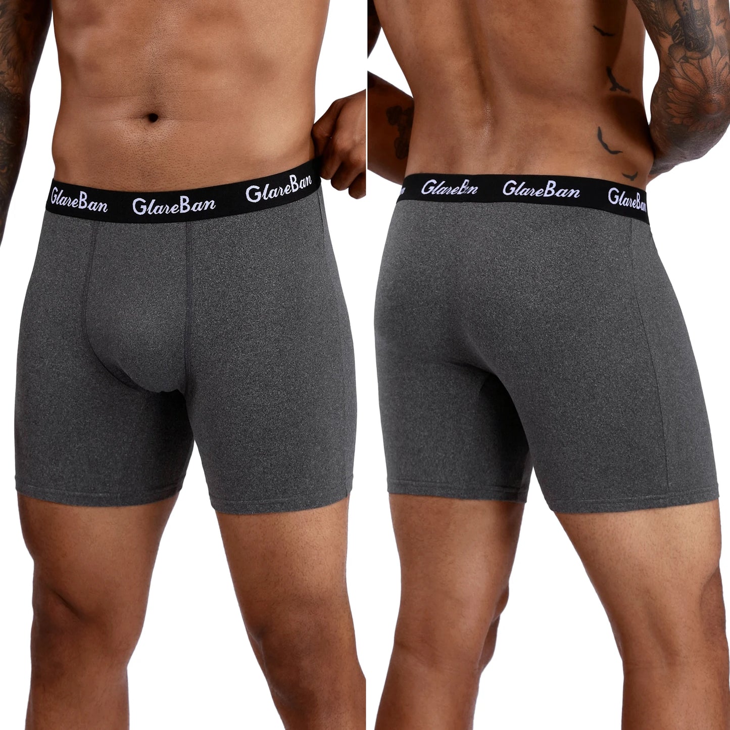 5pcs Set Mid-Long Boxer Shorts Men