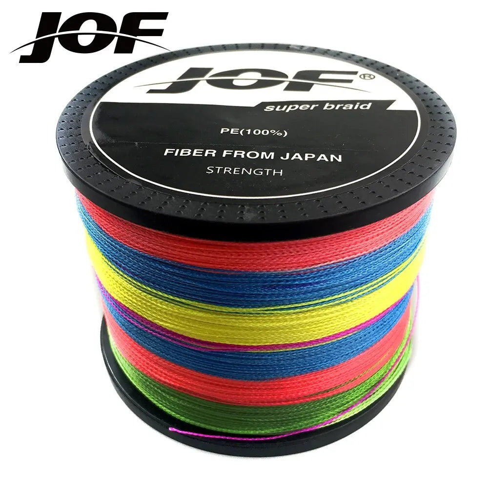 JOF 4 Strands Braided Fishing Line Multifilament 300M 500M 1000M