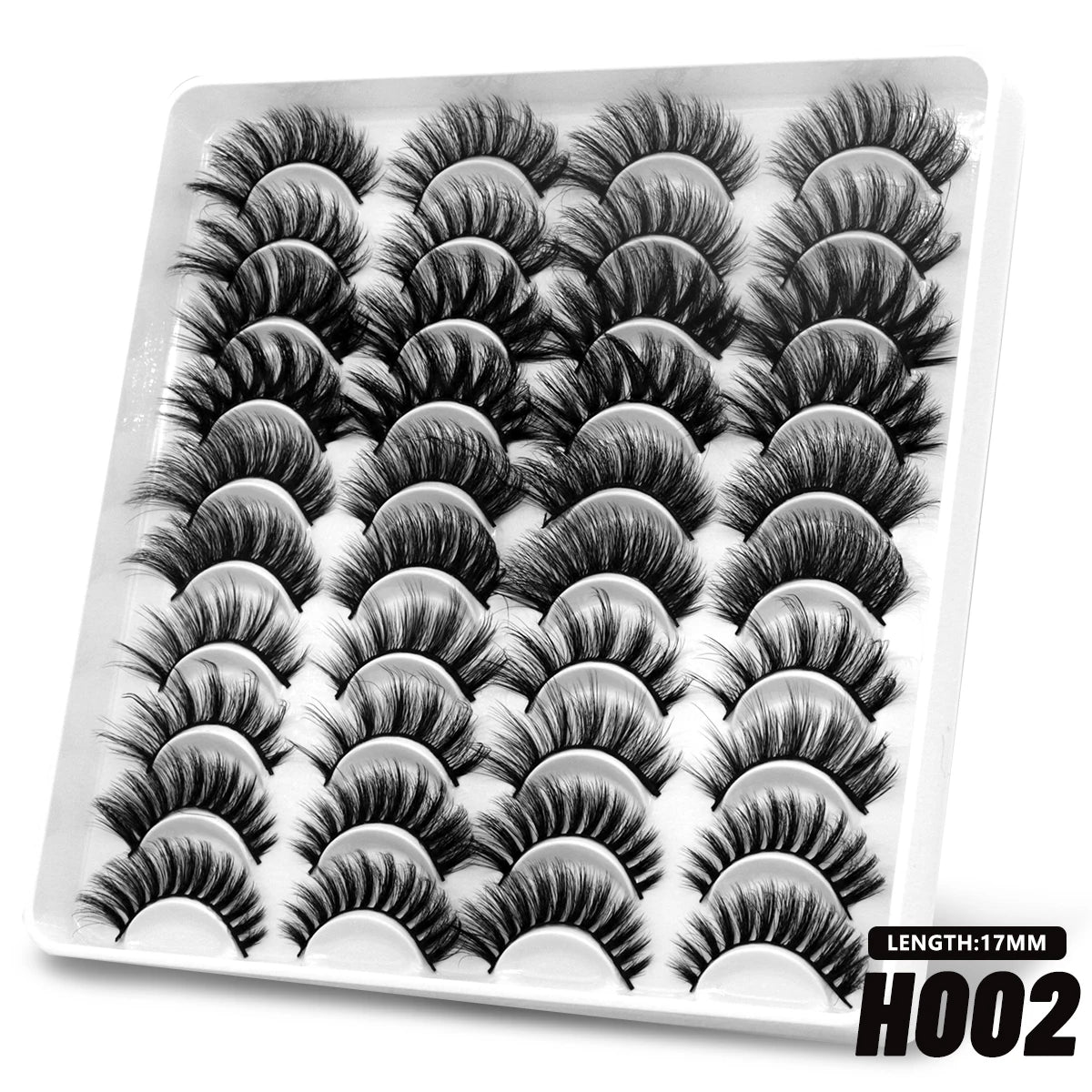 5/10/20 pairs Fluffy Mink Lashes 3D False Eyelashes, D Curl Fake Eyelashes  Makeup