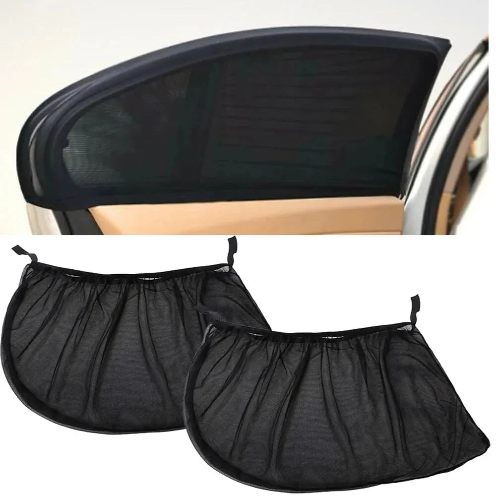 Car Sunshade Curtains Universal Side Window Shades SUV Curtains Protection Repellent Mosquito