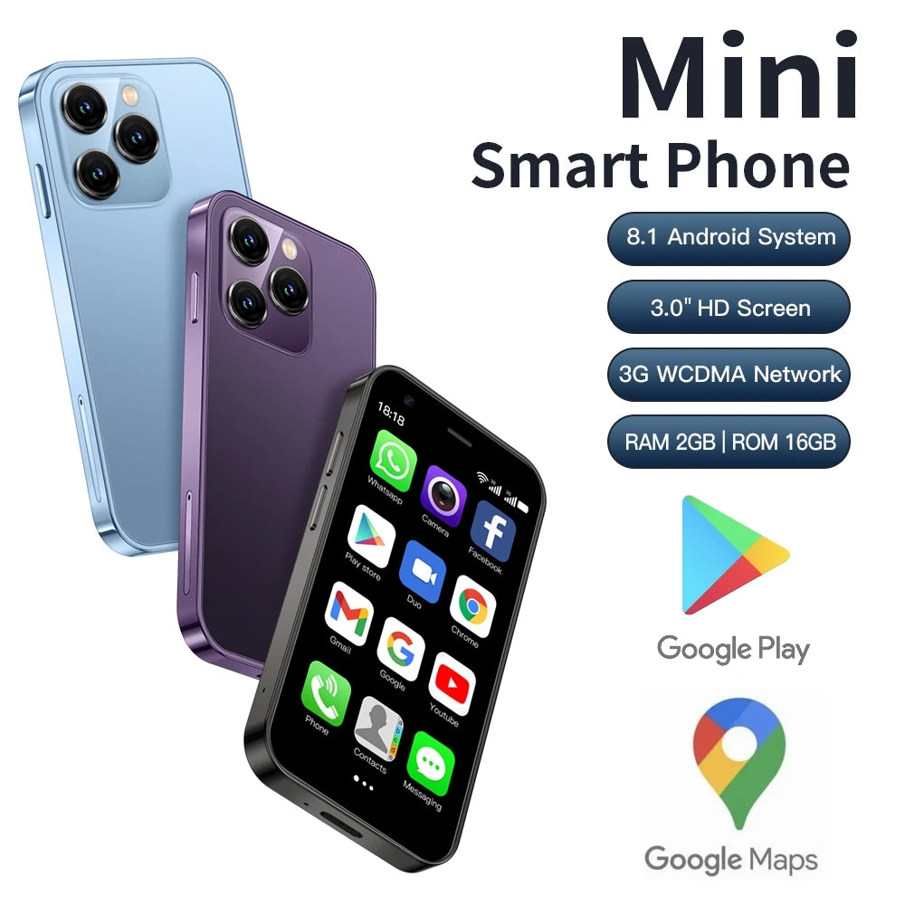 2024 SERVO Small Smartphone 3.0" Display Dual SIM