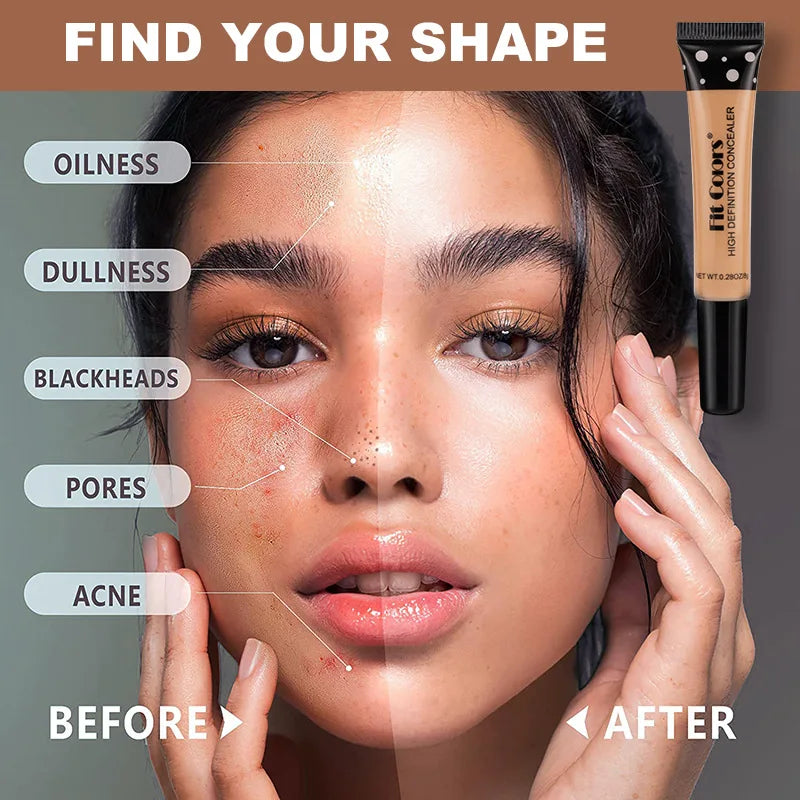 Fit Colors 8 size Concealer with a Flexible Concealer Moisturizing Liquid Foundation