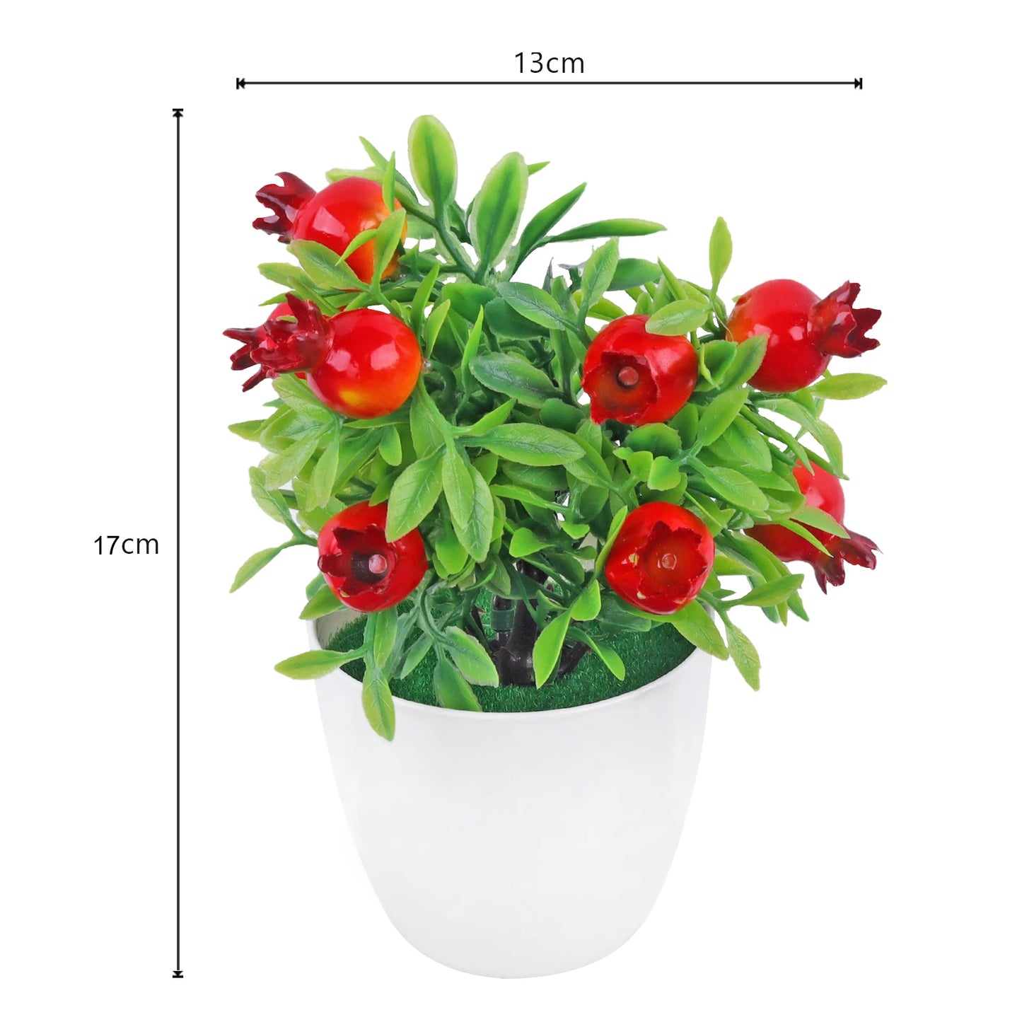 Artificial Plant Bonsai Orange Pomegranate Fruit Tree