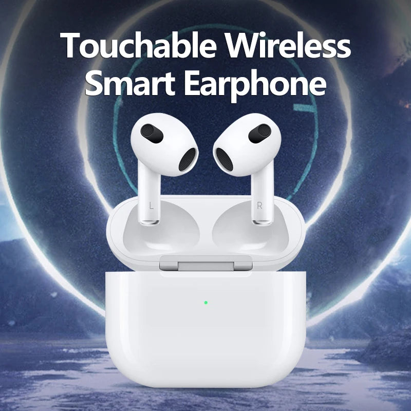 Wireless Bluetooth 5.3 Sports Earbuds with Charging Case, Touch Control, Lanyard, for Music & Outdoor Activities