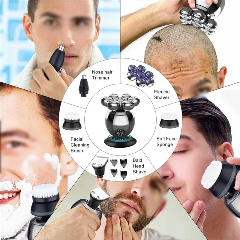Electric Shaver 7D Floating Cutter Head